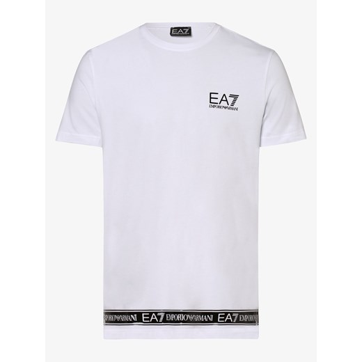 EA7 Emporio Armani - T-shirt męski, biały M vangraaf