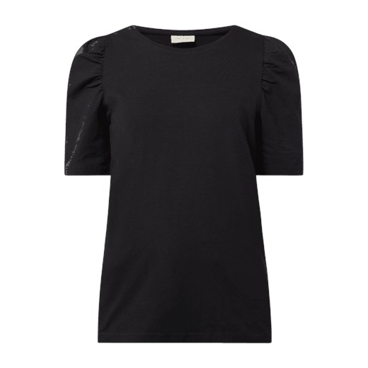 T-shirt z bufiastymi rękawami model ‘Fenja’ Free/quent S Peek&Cloppenburg 