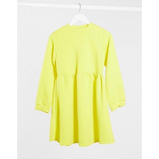 Rokoko – Luźna sukienka dresowa oversize w odcieniu Buttercup Yellow-Żółty Rokoko S Asos Poland
