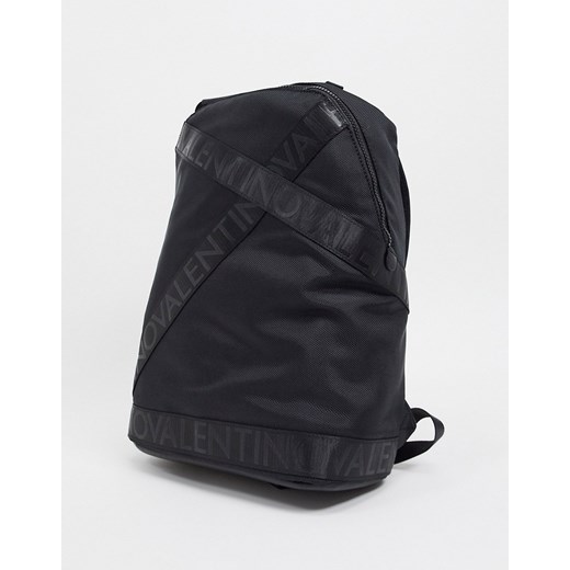 Valentino Bags – Klive – Plecak z ozdobną taśmą z logo-Czarny Valentino Bags No Size Asos Poland