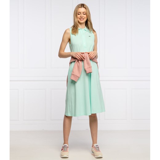 Lacoste Sukienka | pique Lacoste 36 wyprzedaż Gomez Fashion Store