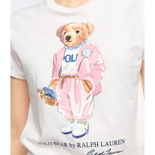 Bluzka damska Polo Ralph Lauren z okrągłym dekoltem młodzieżowa na lato 
