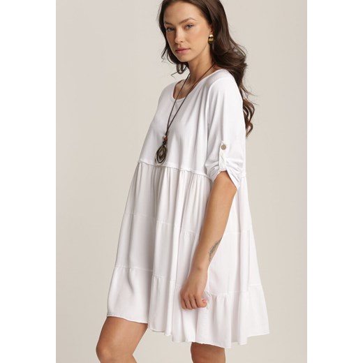 Biała Sukienka Athileusa Renee M/L Renee odzież