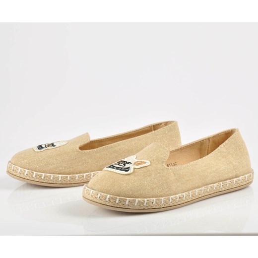 Pantofelek24 trampki dziecięce bez zapięcia z aplikacjami  