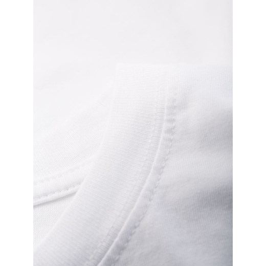 T-shirt męski Heron Preston biały z krótkimi rękawami bawełniany 