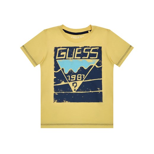 T-shirt chłopięce żółty Guess 