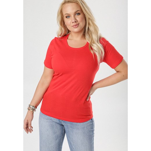 Czerwony T-shirt Ephesine XXXL Born2be Odzież