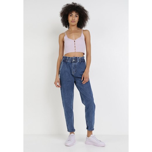 Niebieskie Jeansy Mom Fit Esayaa 38 Born2be Odzież