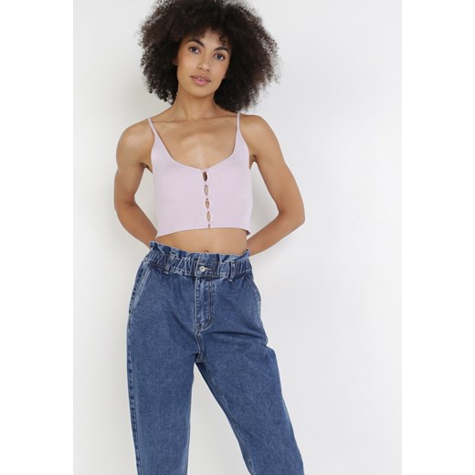 Niebieskie Jeansy Mom Fit Esayaa 42 Born2be Odzież