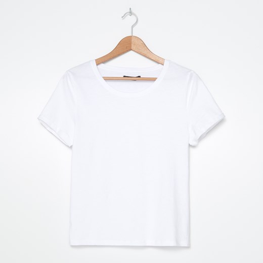 House - T-shirt z bawełny organicznej - Biały House S promocyjna cena House