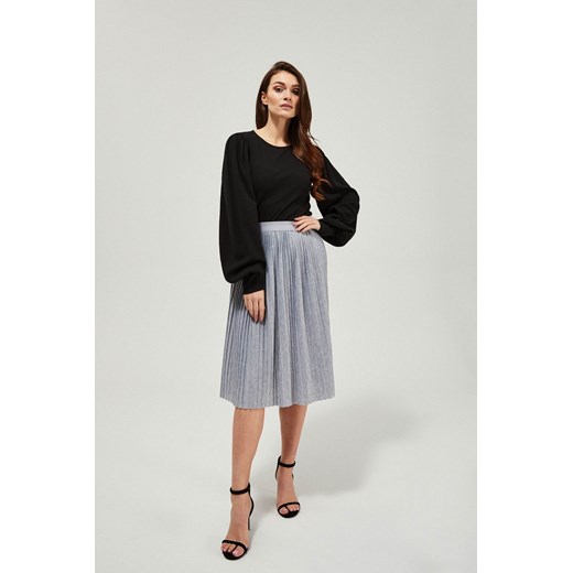 Spódnica szara Moodo.pl elegancka midi