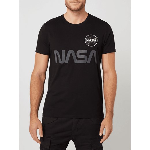 T-shirt z nadrukiem NASA Alpha Industries S Peek&Cloppenburg  promocyjna cena