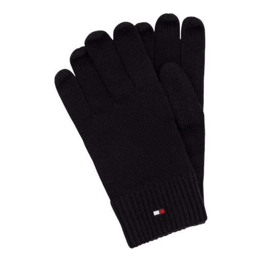 Rękawiczki z mieszanki bawełny i kaszmiru Tommy Hilfiger One Size okazyjna cena Peek&Cloppenburg 