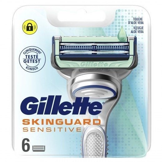 Gillette, wkłady ostrza do maszynki Skinguard Sensitive, 6 szt. Gillette okazja smyk