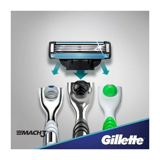 Gillette, wkłady ostrza do maszynki Mach3+, 5 szt. Gillette wyprzedaż smyk