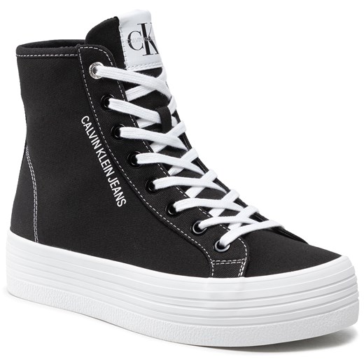 Sneakersy CALVIN KLEIN JEANS - Vulcanized Ff Highlaceup Co YW0YW00125  Black BDS 36 eobuwie.pl