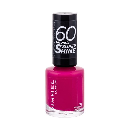Rimmel London 60 Seconds Super Shine Lakier Do Paznokci 8Ml 323 Funtime Fuchsia makeup-online.pl