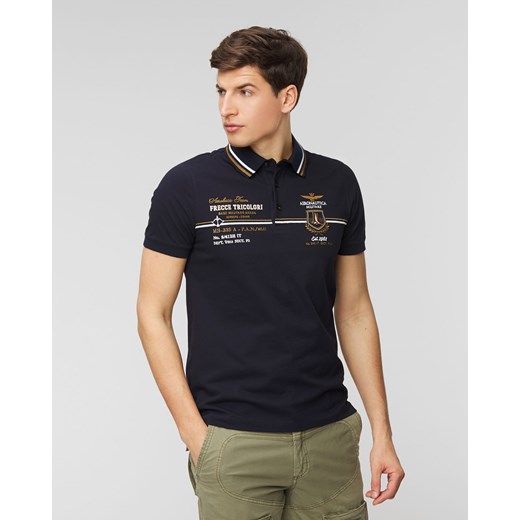 Aeronautica Militare t-shirt męski z bawełny z krótkim rękawem 