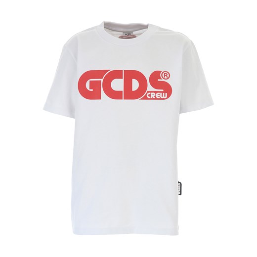 Biały t-shirt chłopięce Gcds 