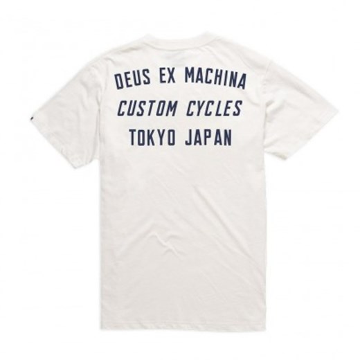 T-shirt męski Deus Ex Machina biały z krótkim rękawem 