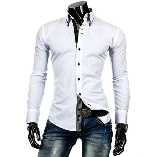 Koszula z długim rękawem (dx0239) - Biały dstreet bialy bawełniane