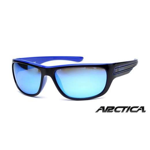 Okulary Arctica S-1008 Junior Revo z polaryzacją stylion-pl niebieski antyalergiczny