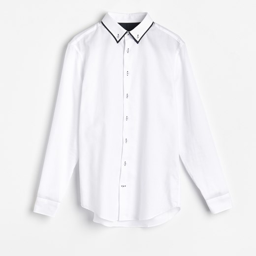 Reserved - Bawełniana koszula slim fit - Biały Reserved S okazja Reserved