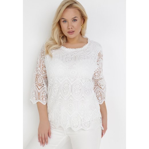 Biała Bluzka Maryrissa XL/XXL Born2be Odzież