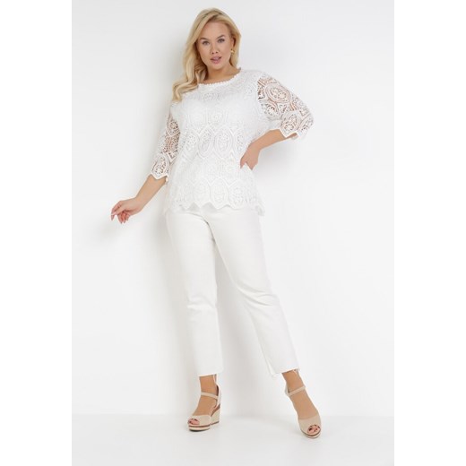 Biała Bluzka Maryrissa 3XL/4XL Born2be Odzież