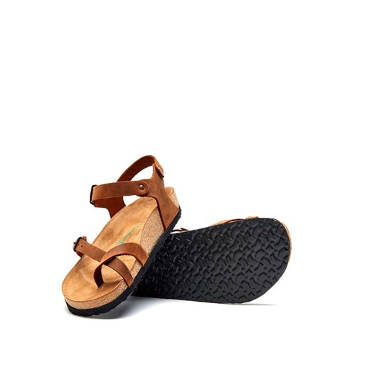 Skórzane sandały w kolorze brązowym Comfortfusse 39 wyprzedaż Limango Polska