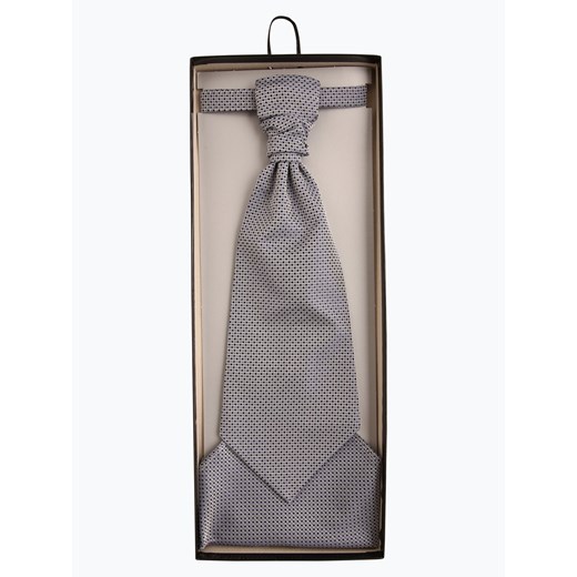 Wilvorst Krawat i poszetka Mężczyźni Regular Fit Sztuczne włókno niebieski wzorzysty ze sklepu vangraaf w kategorii Krawaty - zdjęcie 110290518