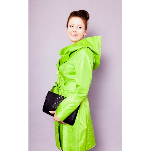 Płaszcz przeciwdeszczowy damski - zielony
