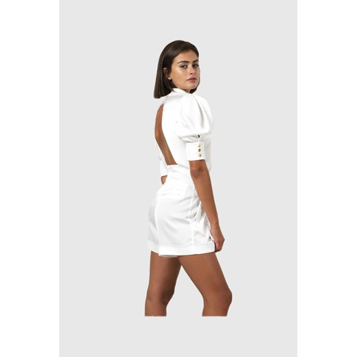 Nathi Luxury koszula damska biała z kołnierzykiem 