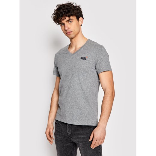 Superdry T-Shirt Classic M1010209A Szary Slim Fit Superdry L MODIVO