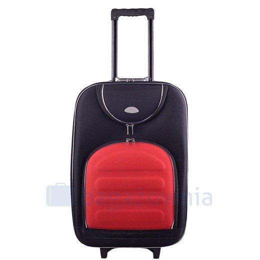 Mała kabinowa walizka PELLUCCI RGL 801 S Czarno Czerwona Pellucci wyprzedaż Bagażownia.pl