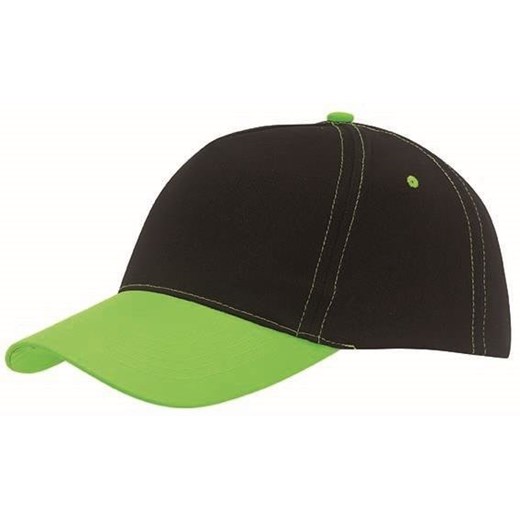 5 segmentowa czapka baseballowa SPORTSMAN, zielony, czarny okazja Bagażownia.pl