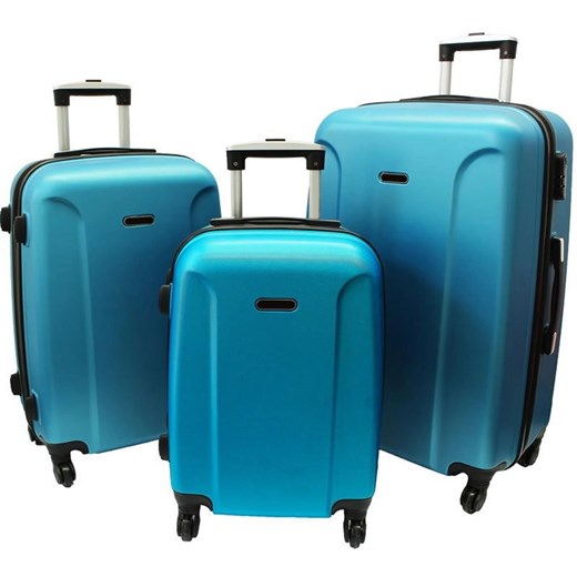 Zestaw 3 walizek PELLUCCI RGL 790 Metaliczno Niebieskie Pellucci Bagażownia.pl okazja