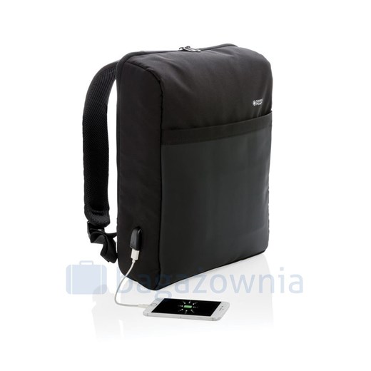 Plecak na laptopa 15" z ochroną RFID Swiss Peak Czarny Swiss Peak okazyjna cena Bagażownia.pl