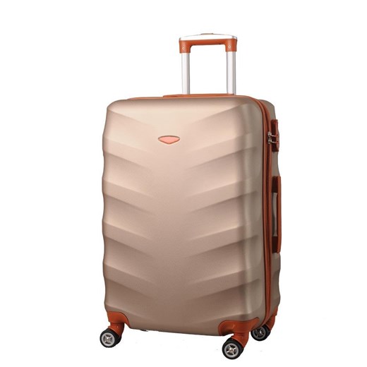 Średnia walizka KEMER RGL EXCLUSIVE 6881M Złoto brązowa Kemer promocyjna cena Bagażownia.pl