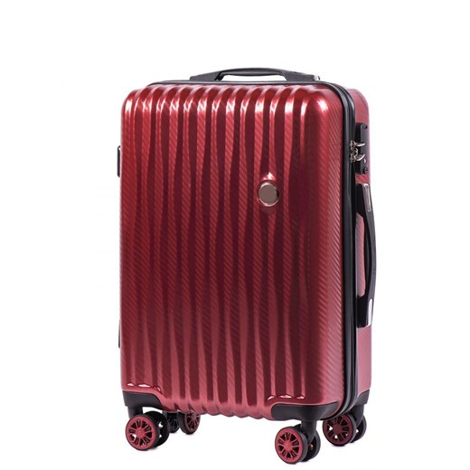 Mała kabinowa walizka KEMER WINGS PC5223 S Czerwona Kemer okazyjna cena Bagażownia.pl