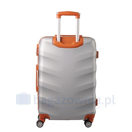 Średnia walizka KEMER RGL EXCLUSIVE 6881M Srebro brązowa Kemer Bagażownia.pl wyprzedaż