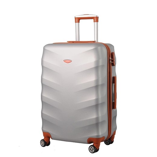Średnia walizka KEMER RGL EXCLUSIVE 6881M Srebro brązowa Kemer Bagażownia.pl okazyjna cena