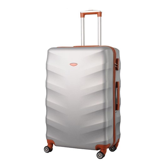Duża walizka KEMER RGL EXCLUSIVE 6881L Srebro Brązowa Kemer promocyjna cena Bagażownia.pl