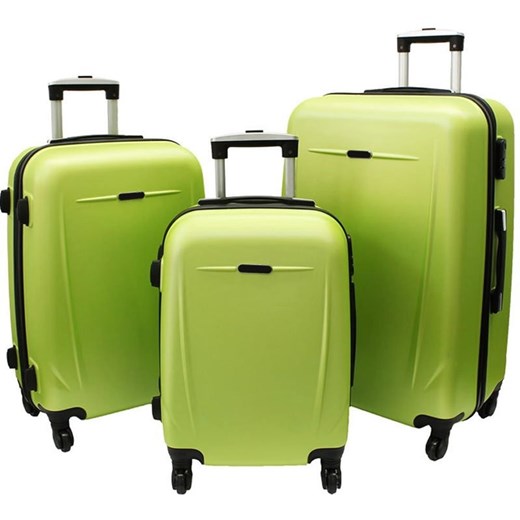 Zestaw 3 walizek PELLUCCI RGL 780 Limonkowe Pellucci okazyjna cena Bagażownia.pl