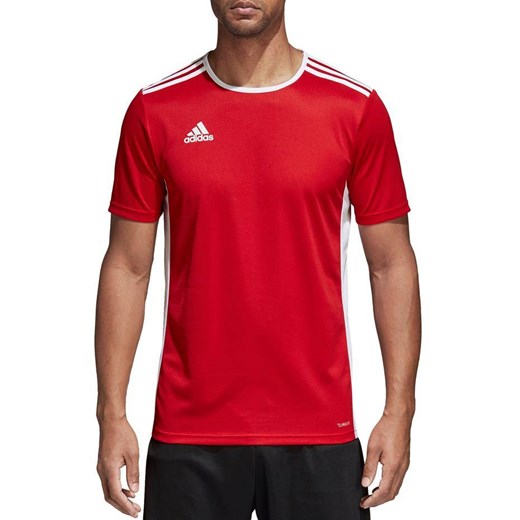 Koszulka męska adidas Entrada 18 Jersey czerwona CF1038 promocja Bagażownia.pl