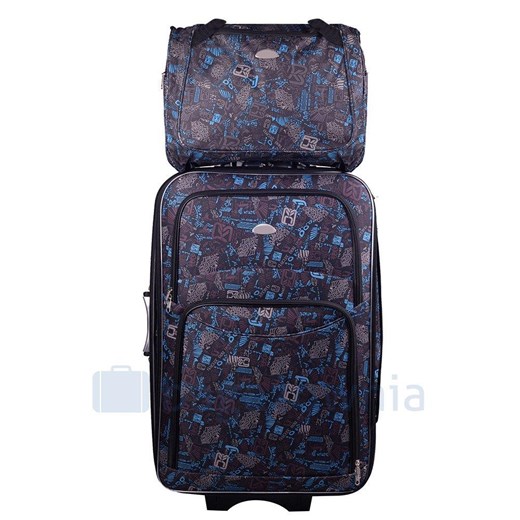 Mała kabinowa walizka PELLUCCI RGL 773 S Czarno Niebieska Pellucci Bagażownia.pl promocja