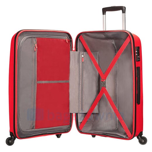 Średnia walizka SAMSONITE AT BON AIR 59423 Czerwona promocja Bagażownia.pl