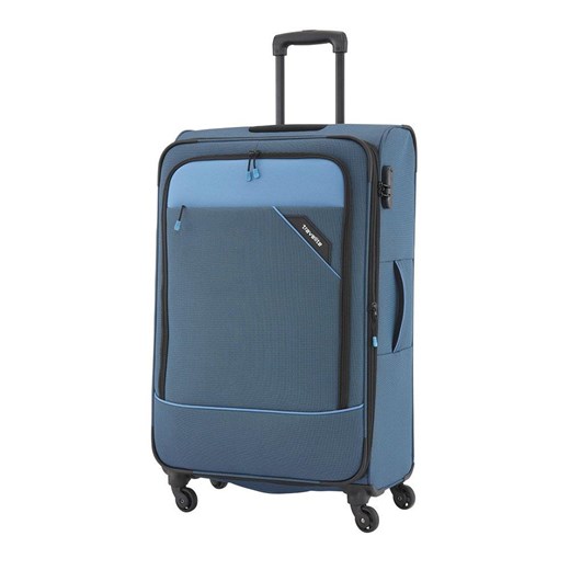 Duża walizka TRAVELITE DERBY 87549-20 Niebieska Travelite okazyjna cena Bagażownia.pl