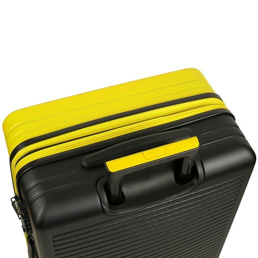 Duża walizka NATIONAL GEOGRAPHIC Pulse Żółto Czarna National Geographic Bagażownia.pl okazja