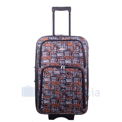 Mała kabinowa walizka PELLUCCI RGL 773 S Szaro Pomarańczowa Pellucci promocja Bagażownia.pl